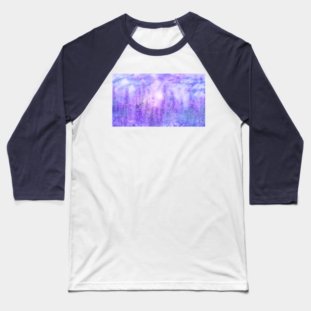 Lavender Escape Baseball T-Shirt by MysticMagpie